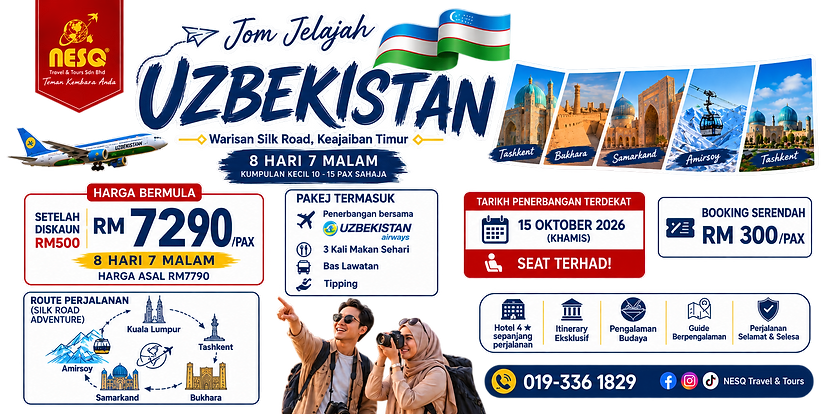Uzbekistan Silk Road Travel Poster Kit