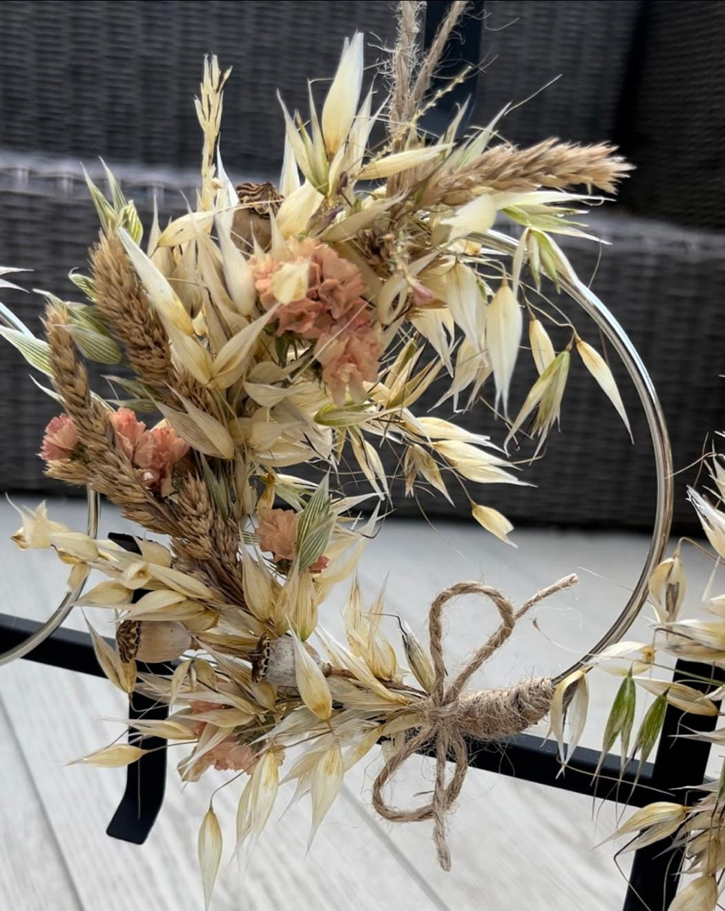 Mini grass wreath