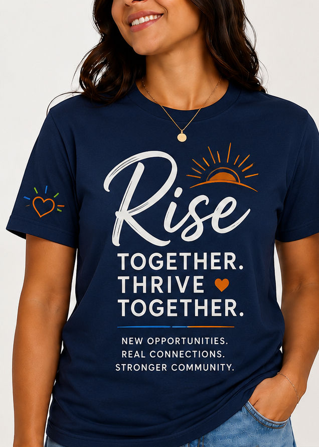 The NewRise Collective t-shirt that allows supporters to show support through purchase
