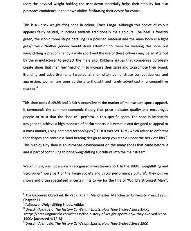 Rosie McKenzie DHT Essay, an object biog