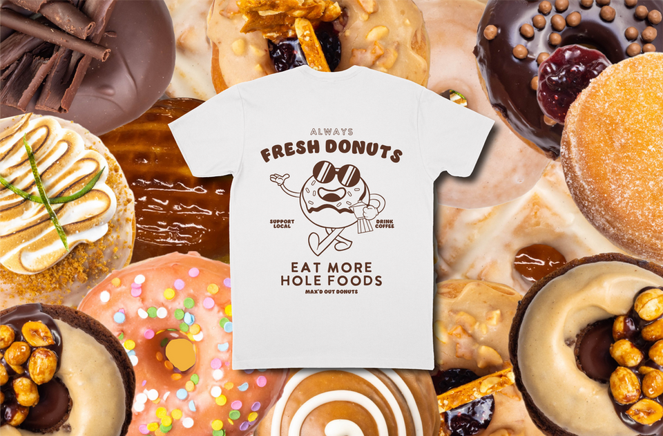 Max'd Out Donuts Shirt Design