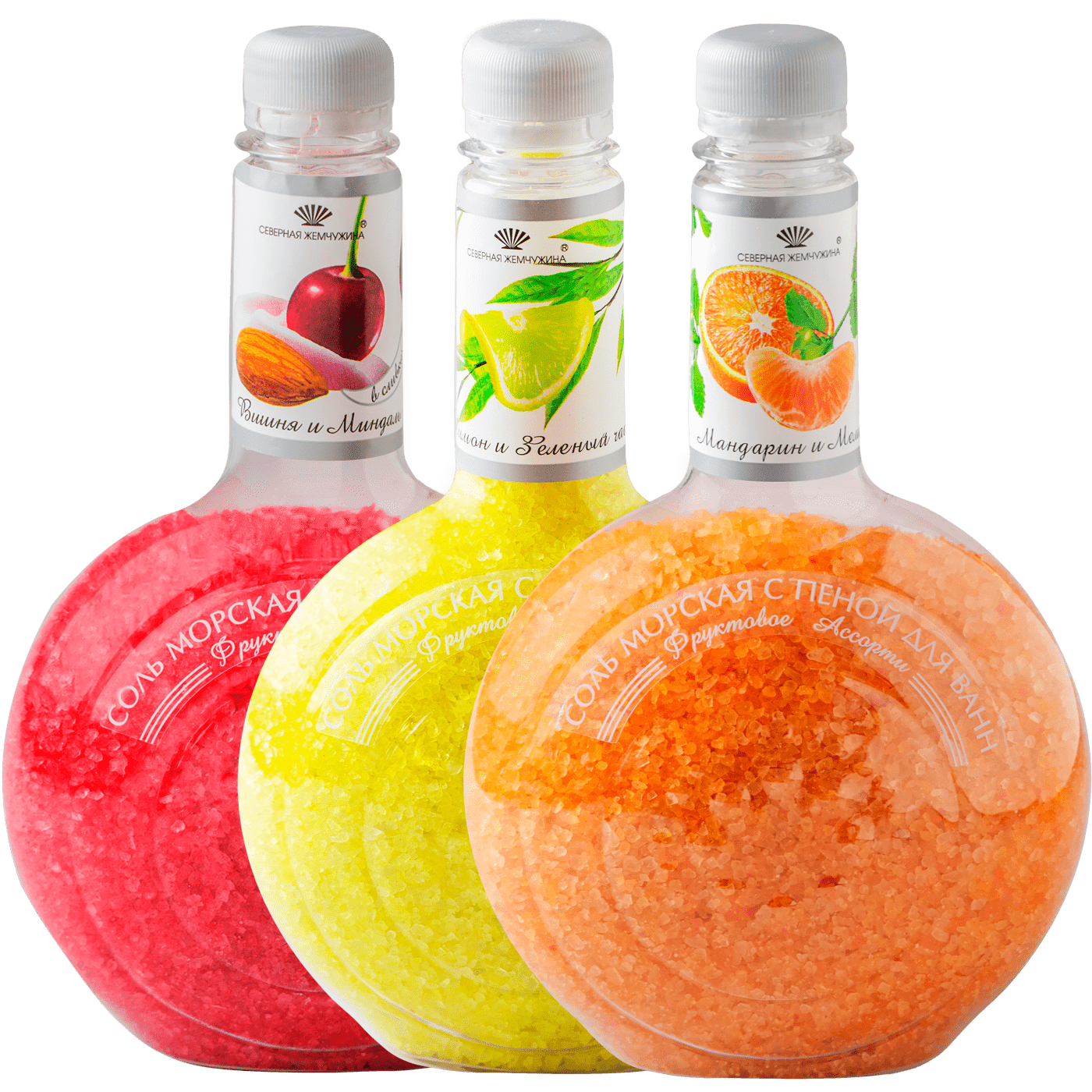 Соль природная для ванн «Фруктовое ассорти» 900г