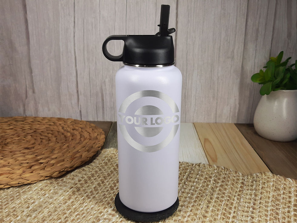 Thumbnail: 30 Water Bottle Custom Tumblers with your Logo or Design Engraved - Special Bulk