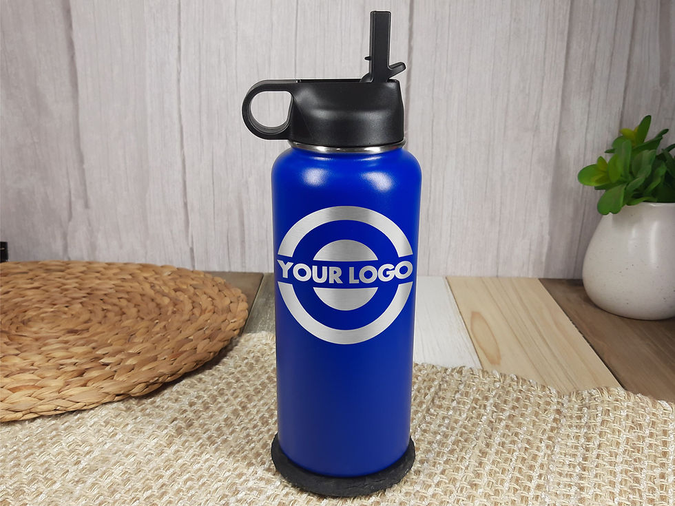 Thumbnail: 30 Water Bottle Custom Tumblers with your Logo or Design Engraved - Special Bulk