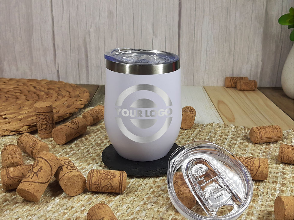 Thumbnail: Wine Custom Tumblers with your Logo or Design Engraved - Special Bulk