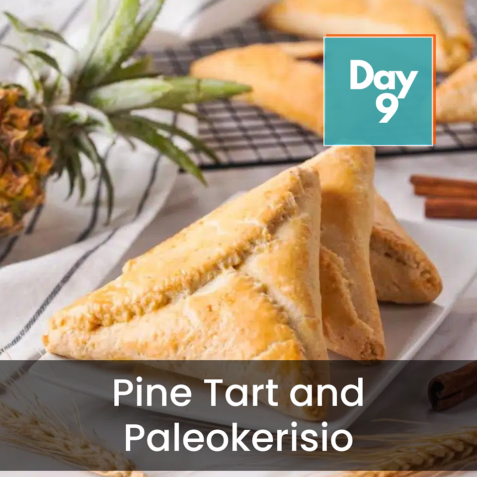 Pine tart paired with Paleokerisio wine