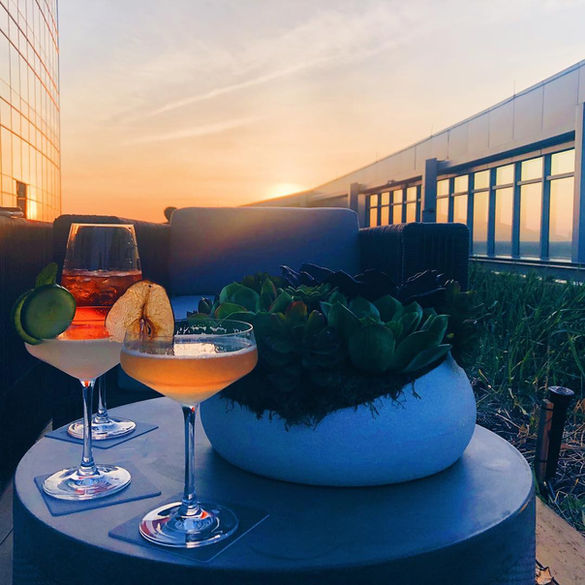 Sunset in Philadelphia in April