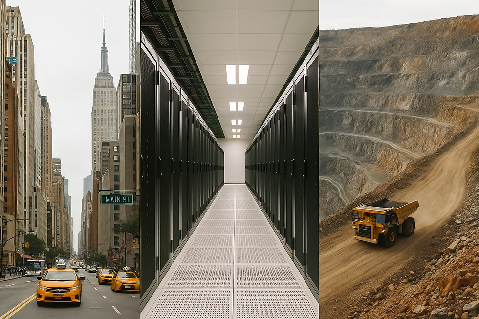 The Cloud Isn’t Weightless — It’s Wired, Powered, and Mined