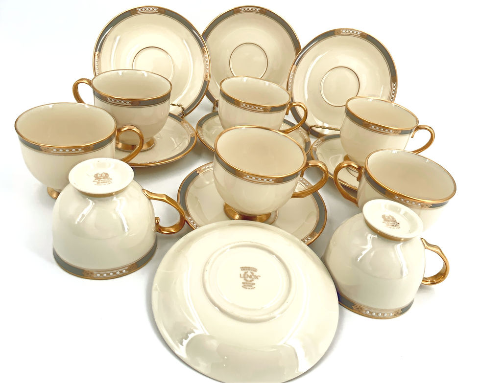 Lenox Mckinley Lenox 8 Cup & 8 Saucers Set of 16 Total Pieces Lenox Presidencial