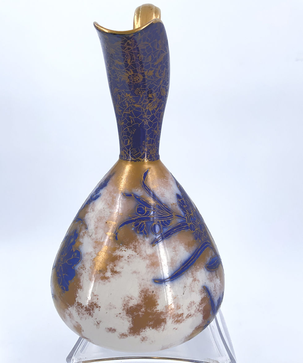 Thumbnail: Antique Amphora Vase/William Alsager Adderley/Lily Vase/19th English/Flow Blue