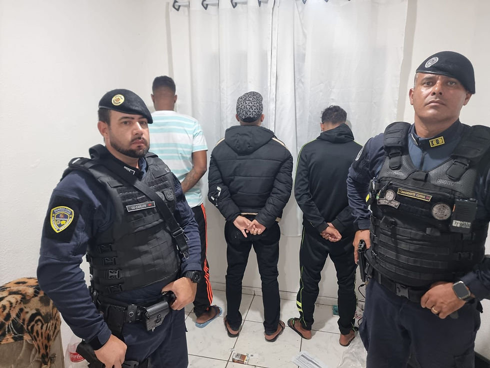 GCM de Itaquá prende trio por estelionato e associação criminosa em apartamento usado para golpes