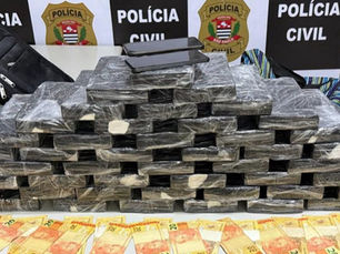 Polícia Civil de Itaquá apreende 50 kg de cocaína e prende casal durante operação