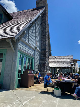 Outside eating area at Paradise Inn