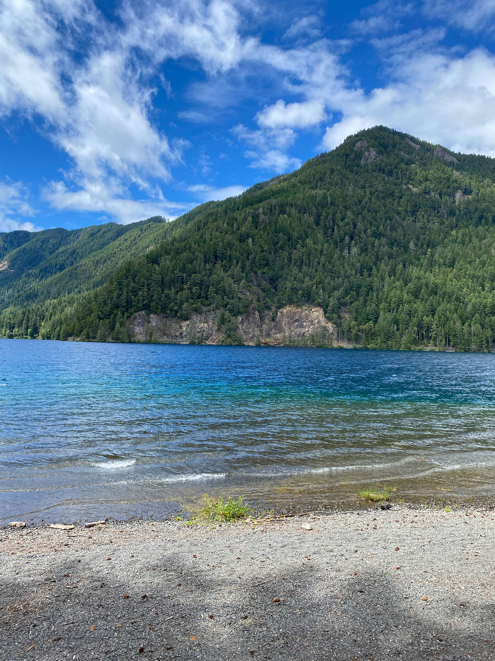 Our view of Crescent Lake while picnicking