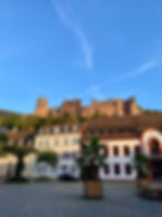 Castle in background of Kornmarkt