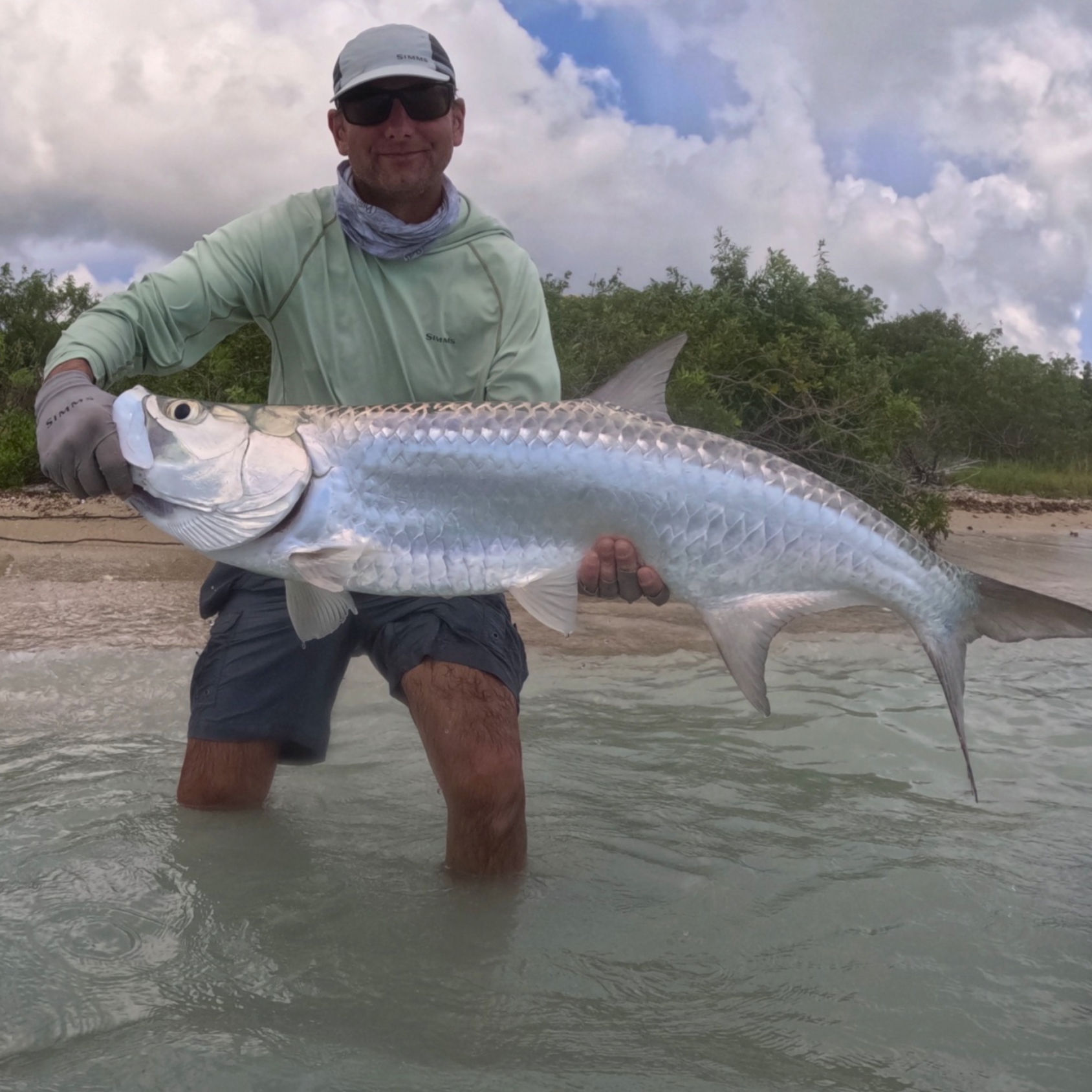 Man holding Tarpon