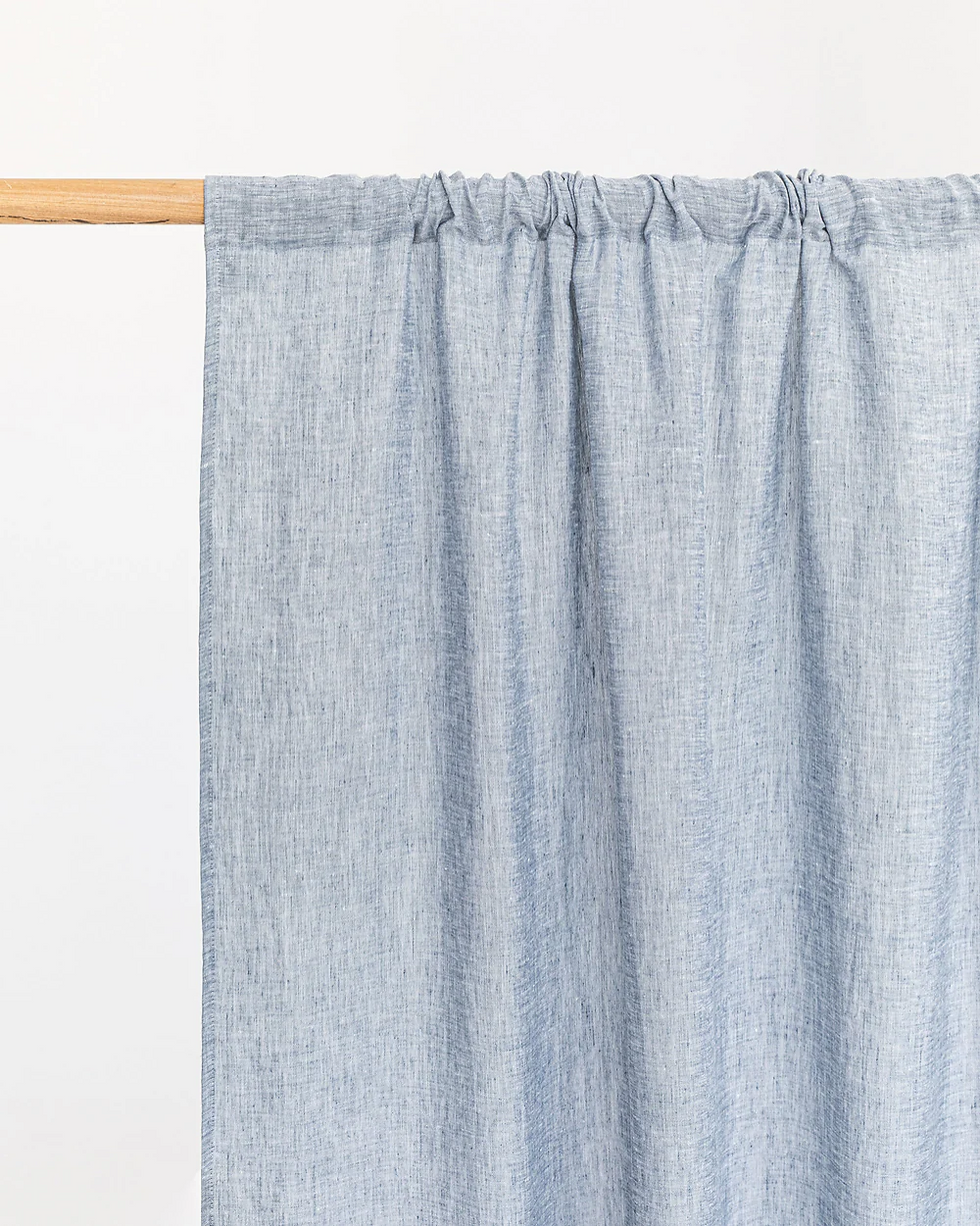 Thumbnail: Linen Curtain Panels - Rod Pocket