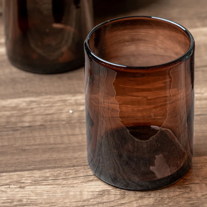 Thumbnail: Handblown Short Glasses in Tamarind