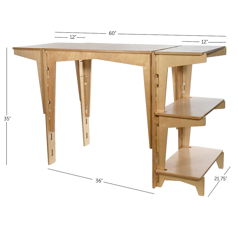 Thumbnail: All wood construction and height adjustable