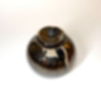 Finch Ceramics Stoneware Lidded Vessel with Metallic Glaze