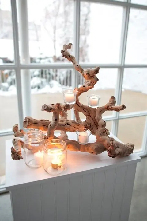Thumbnail: Grapewood Branch with candles