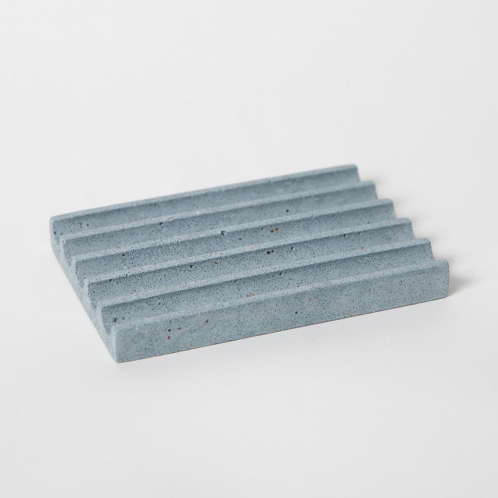 Thumbnail: Pretti.cool light blue terrazzo soap dish