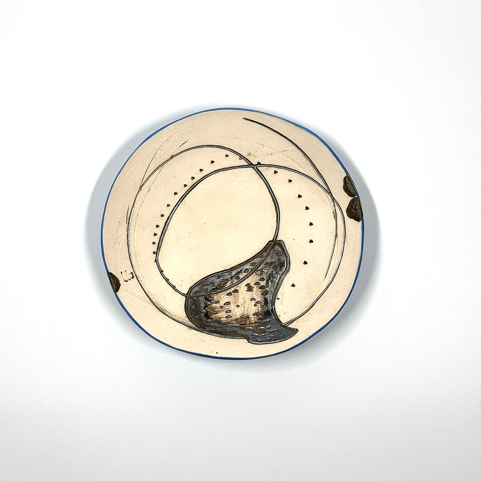Finch Ceramics Ceramic Tray Series, Round top
