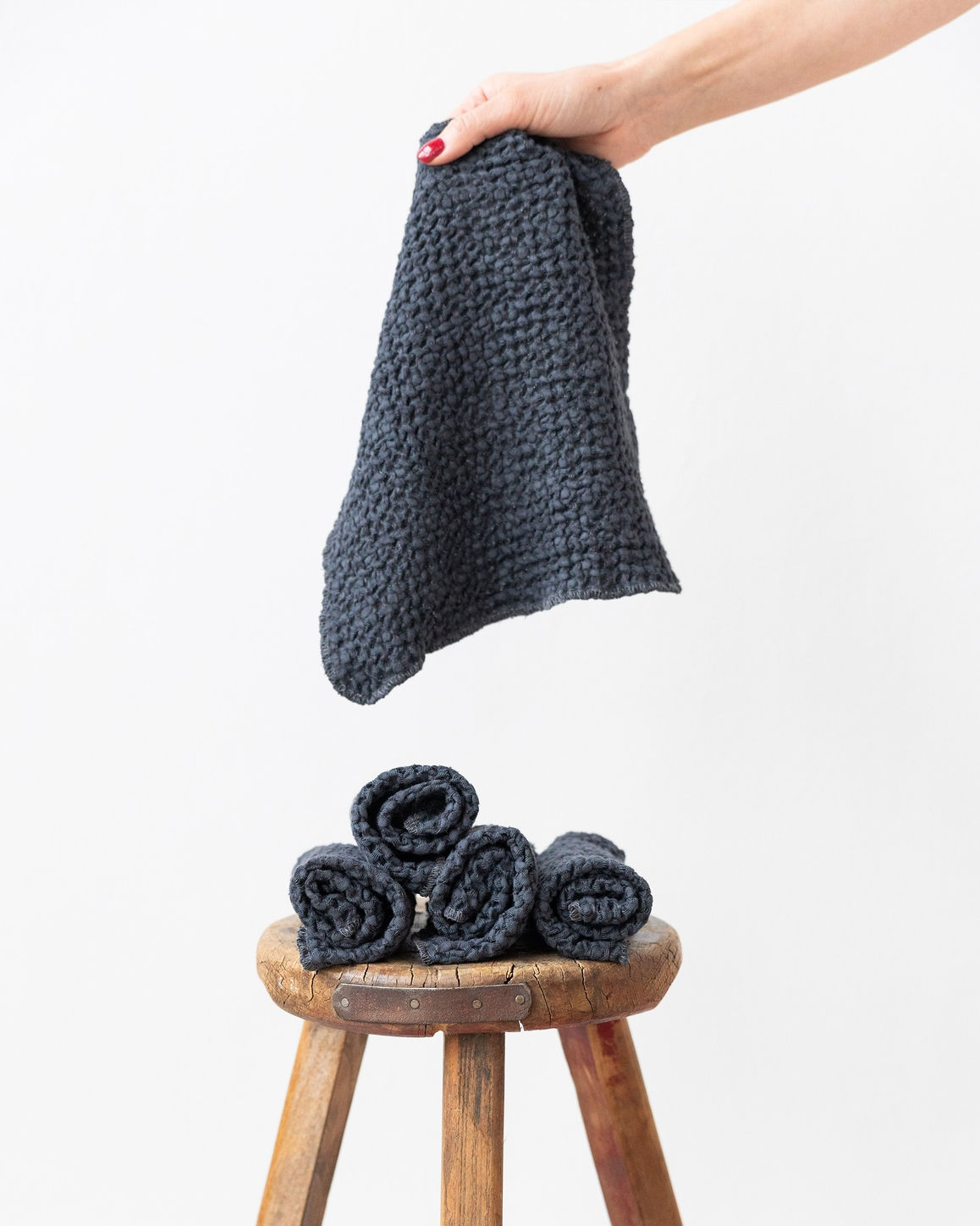 MagicLinen Zero-waste Face Cloth Dark Grey