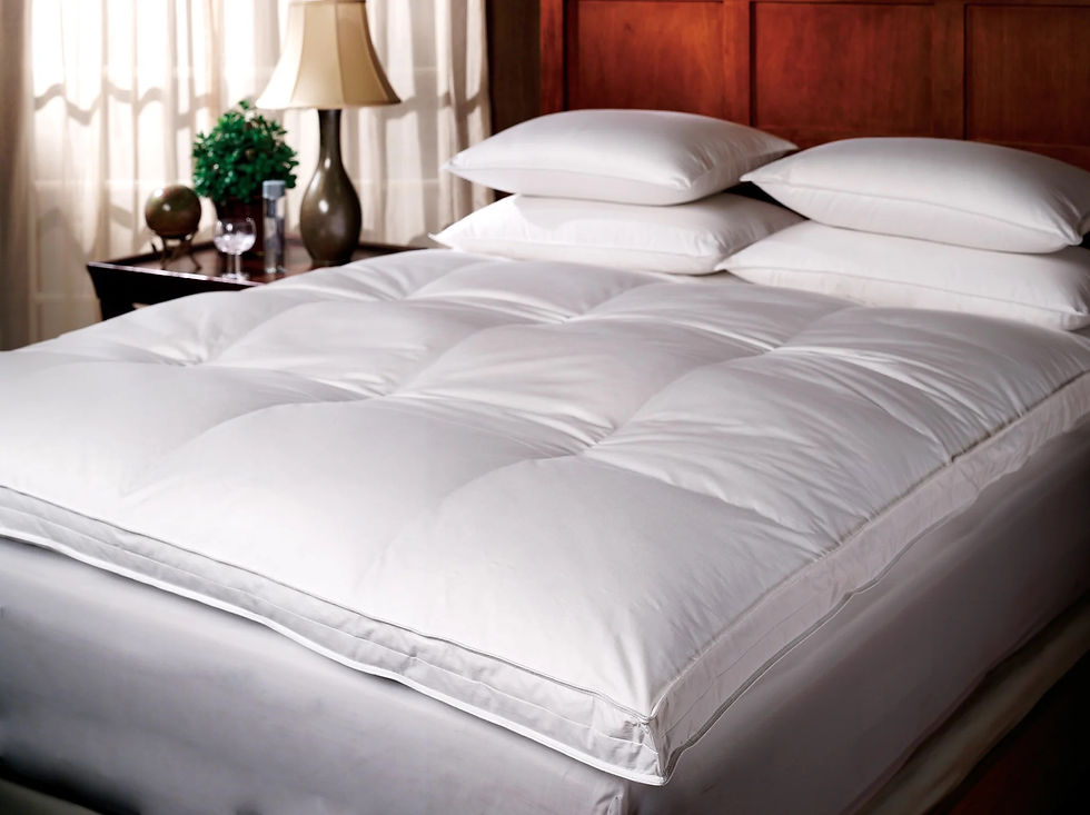 Down Feather Mattress Topper close up