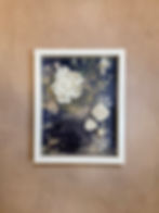 Ceramic Florals on Eco Print Shadow Box