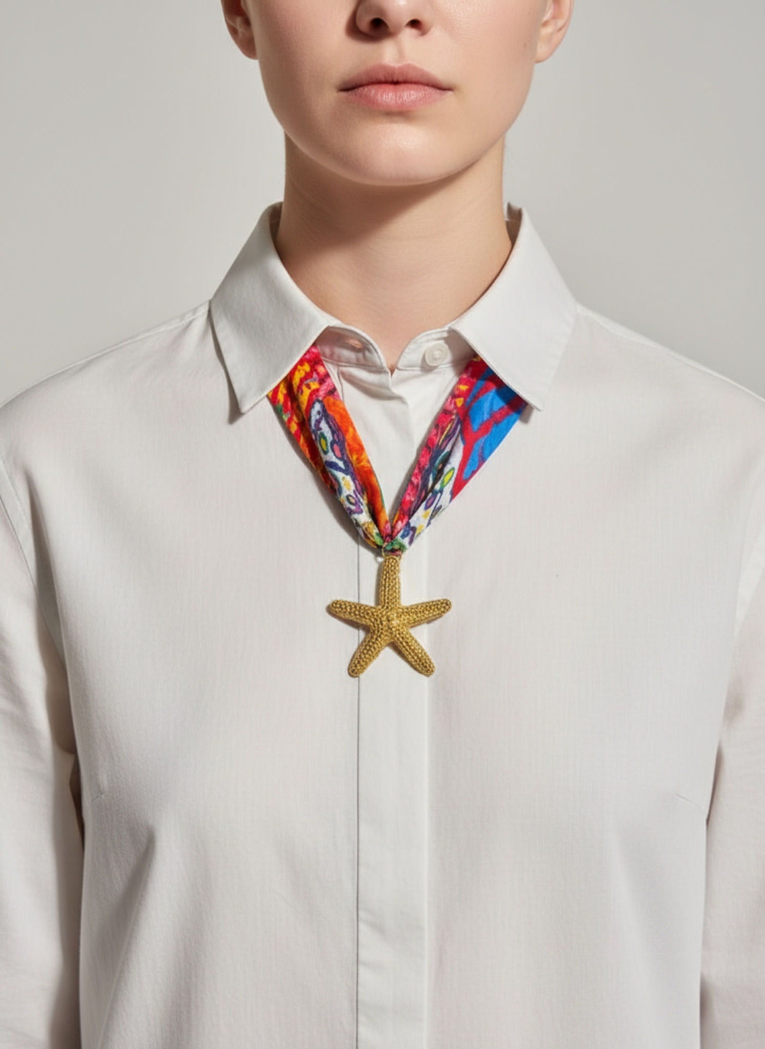 Collar corbatín “amantis” dije estrella 