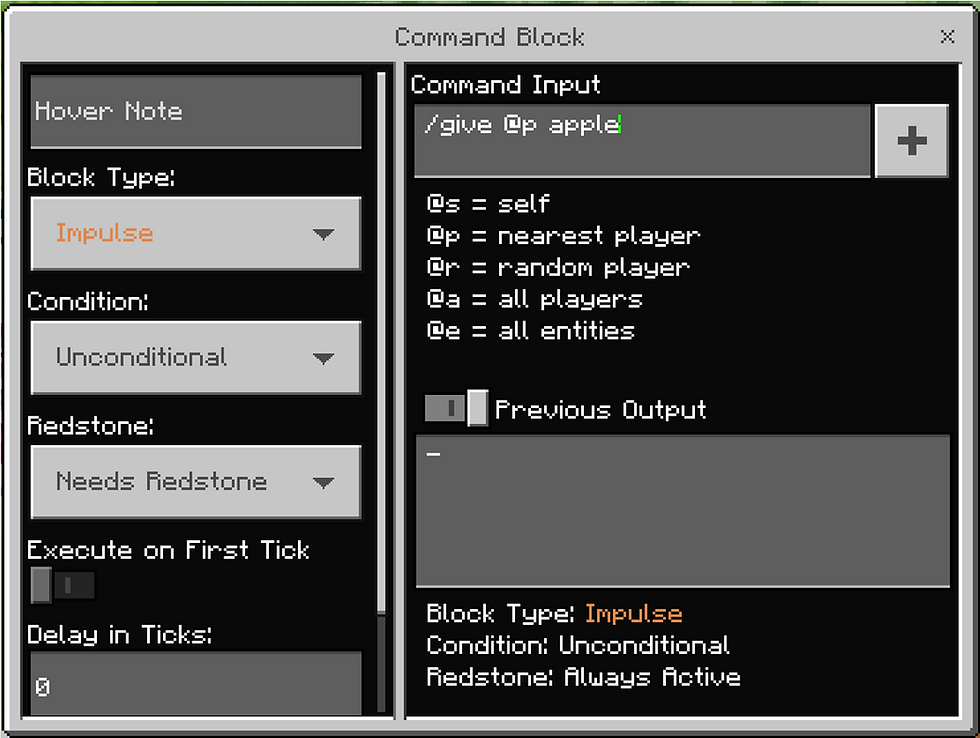 Give Command Minecraft Education