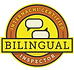 Internachi Certified Bilingual Inspector badge with text about the inspection services.
