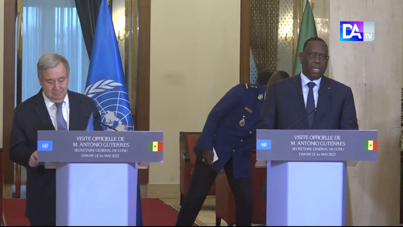 Le Secrétaire général de l’ONU, Antonio Guterres, en visite au Sénégal