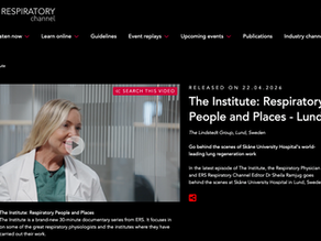 ERS Respiratory Channel - Interview with Professor Sandra Lindstedt