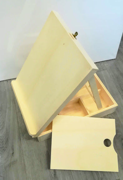 Miniatura: MALETÍN DE PINTURA ÓLEO CON CABALLETE EN MADERA