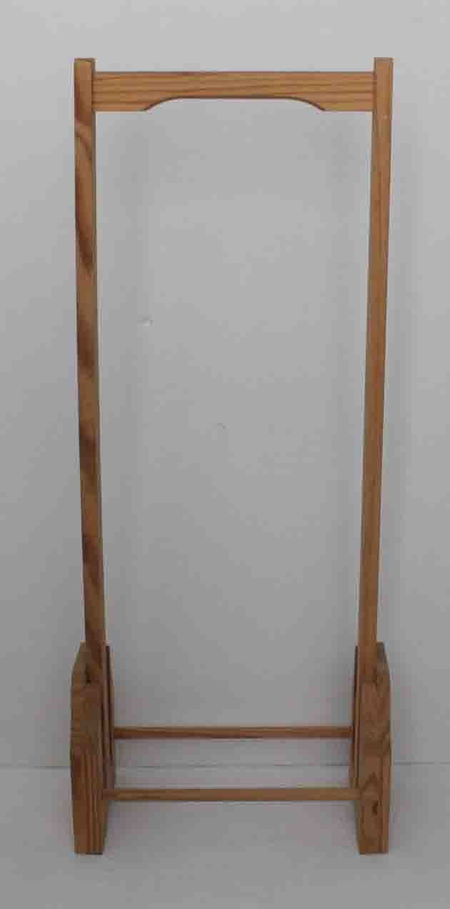 Miniatura: Toallero de pie en madera natural 72 cm alto