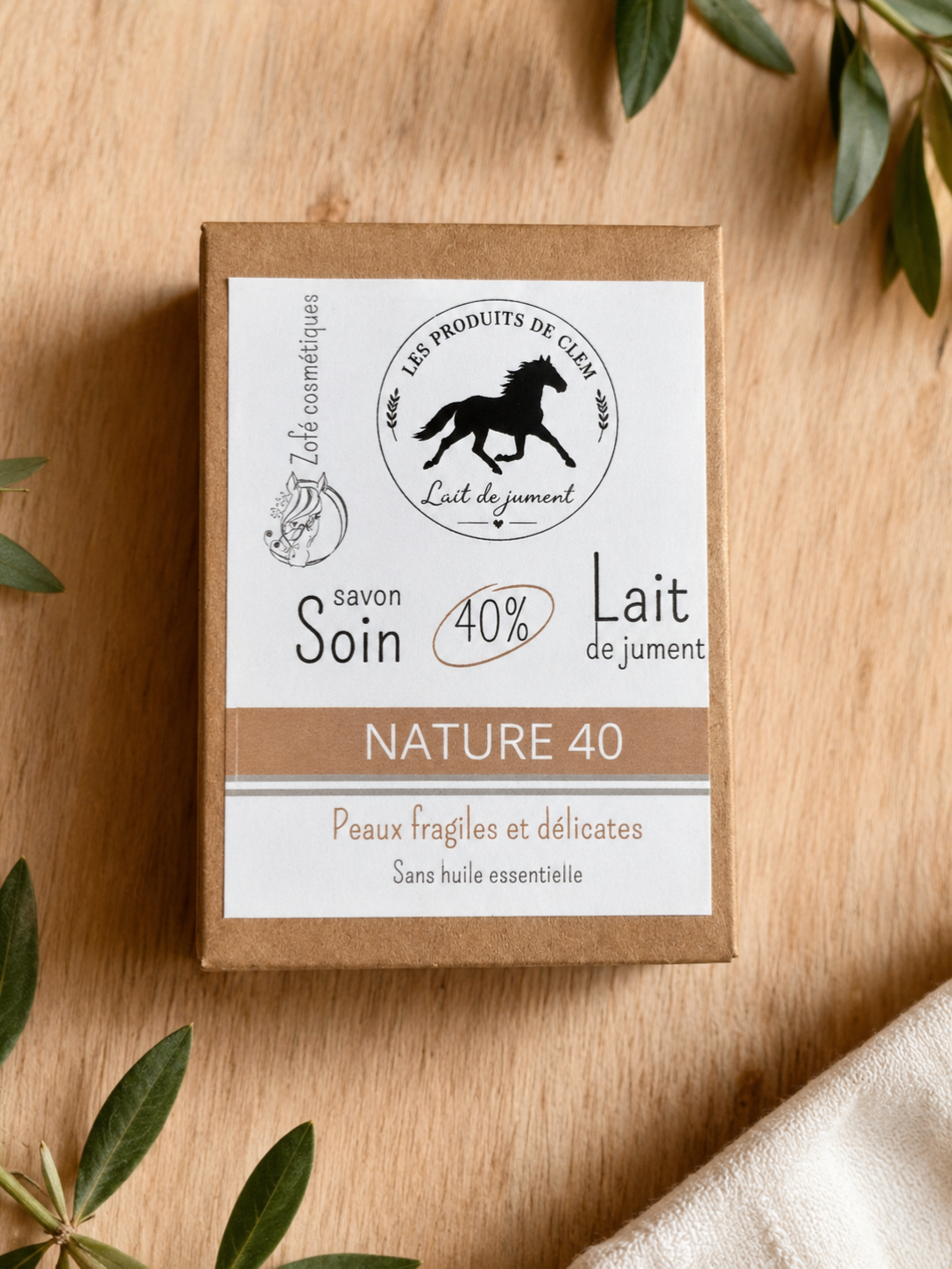 Savon 40% de lait de jument