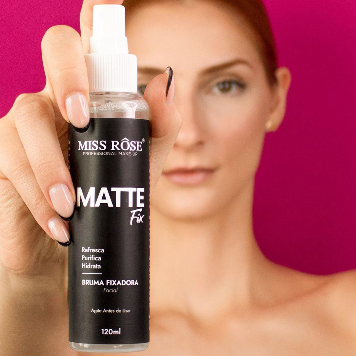 Bruma Fixadora de Maquiagem Matte Fix 120ml - Miss Rôse