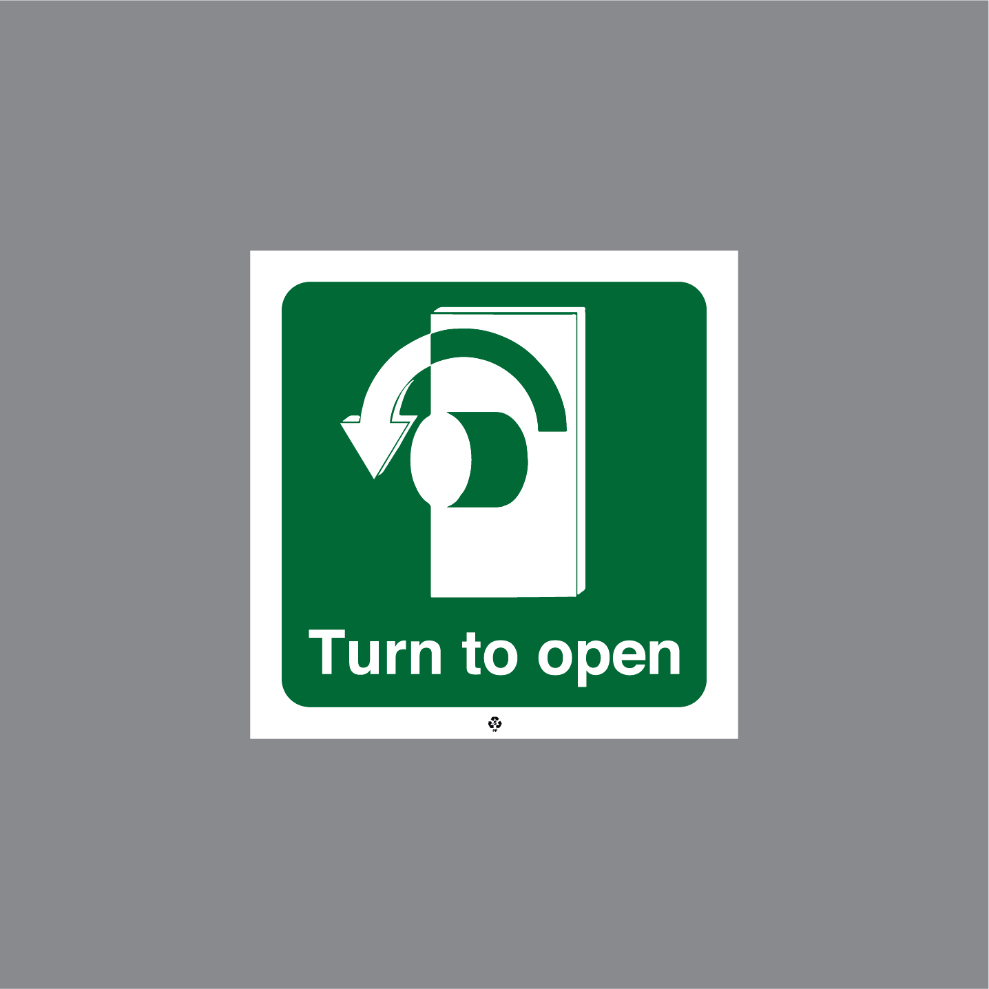 BKFS005 - TURN TO OPEN (ANTICLOCKWISE)