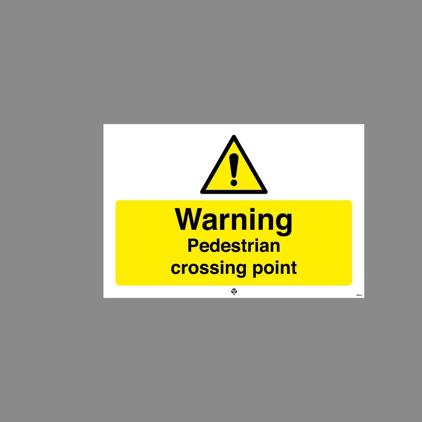 BKW006 - WARNING PEDESTRIAN CROSSING POINT