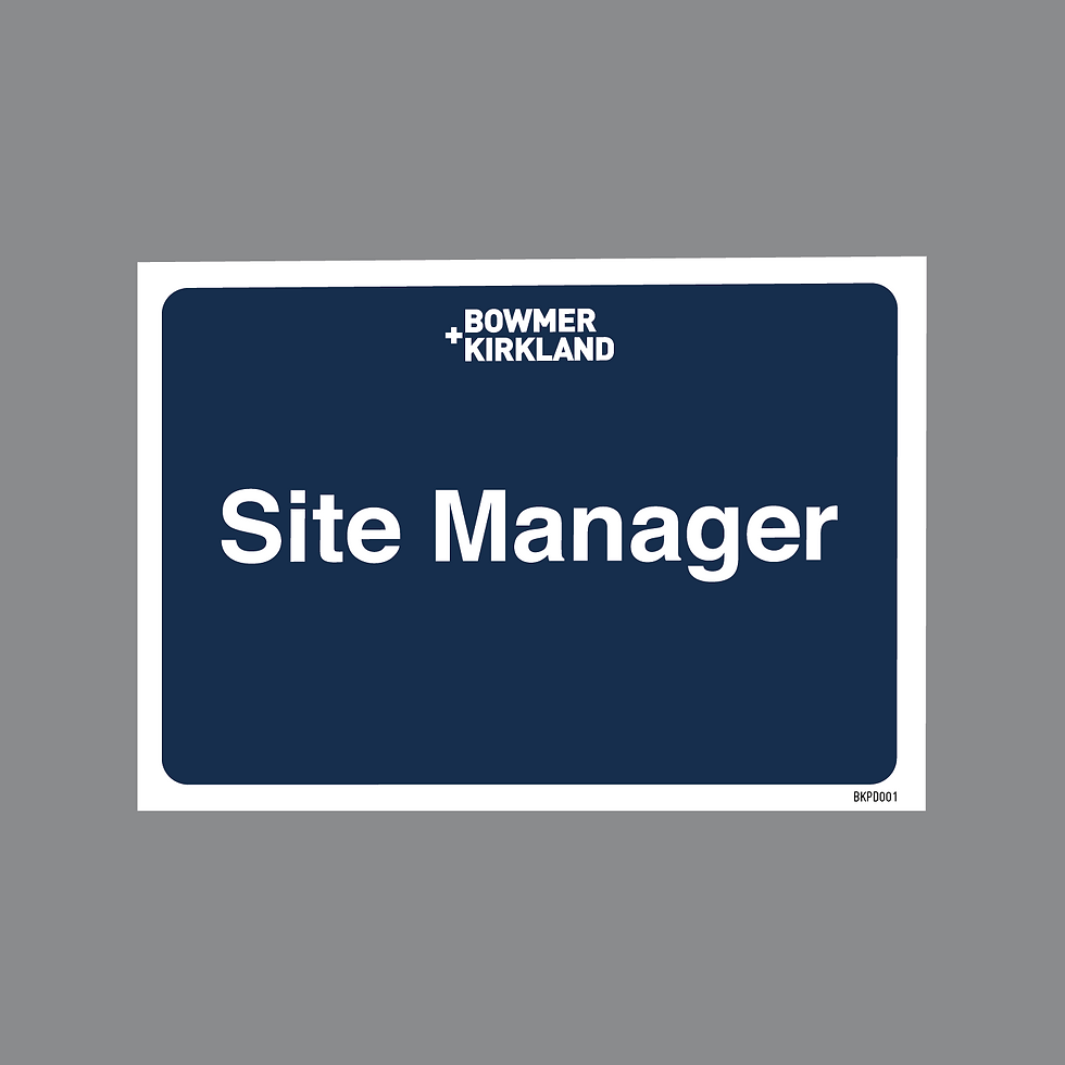 Thumbnail: BKPD001 - SITE MANAGER