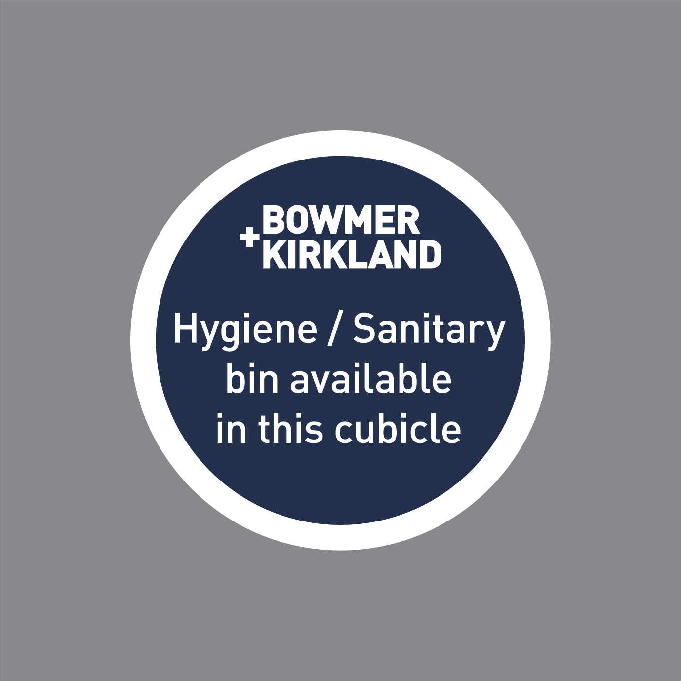 BKVS060 - Hygiene - Sanitary Bin Vinyl Sticker