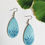 Thumbnail: Green blues drop earrings (M)