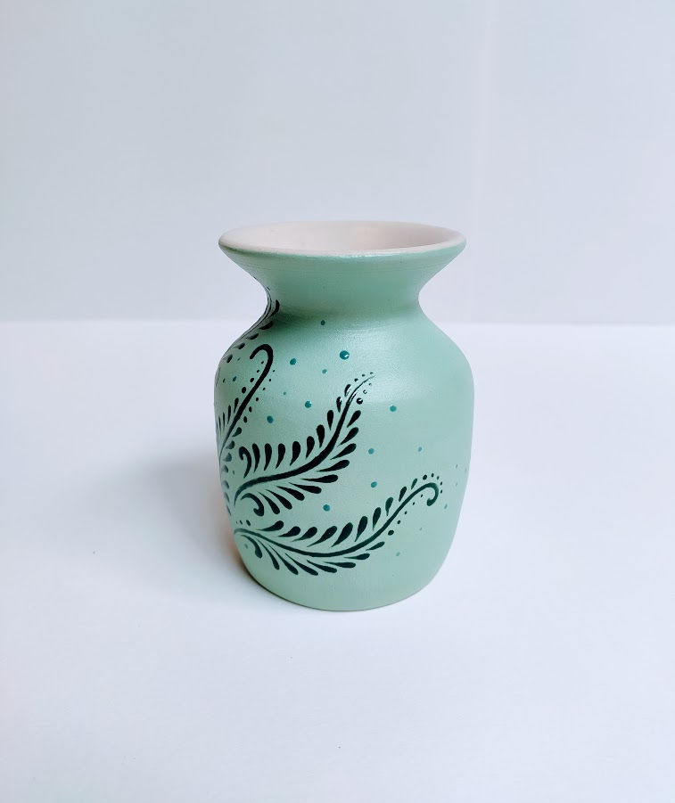 Thumbnail: Mini vase with glaze decoration