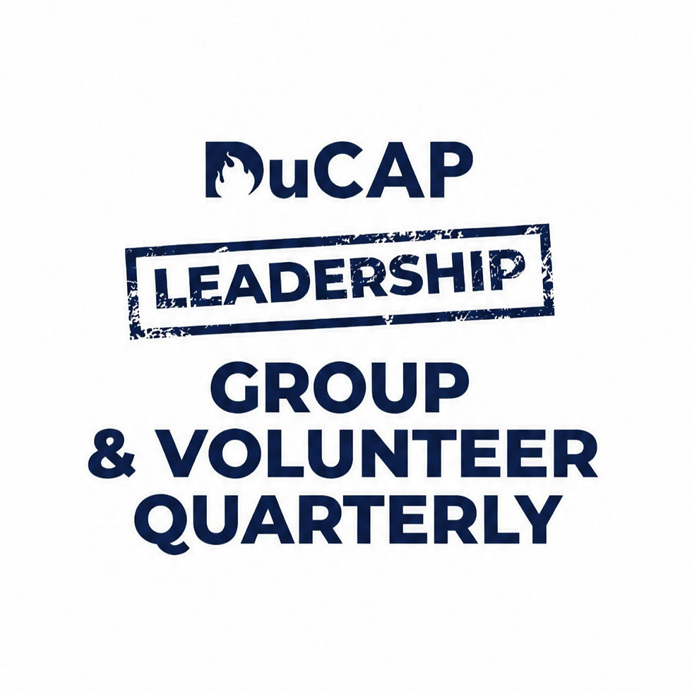 DuCAP Leadership Group & Volunteer Quarterly Meeting