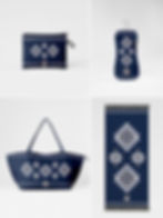 Greek Aztec beach set by Vaya Vida