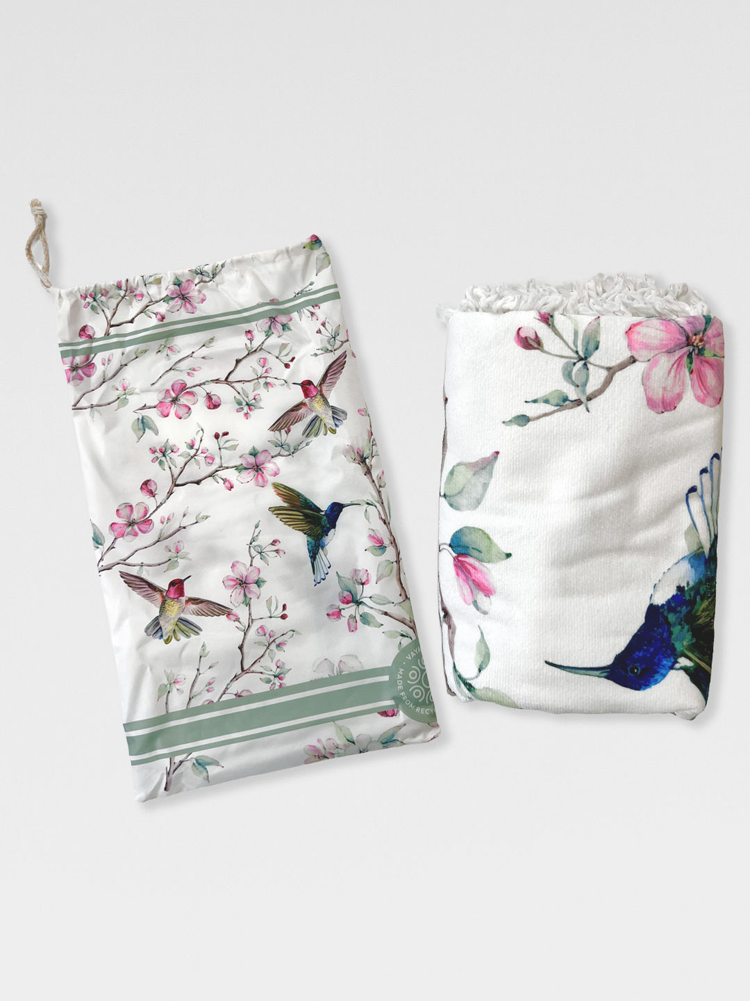 Apple Blossom beach towel by Vaya Vida