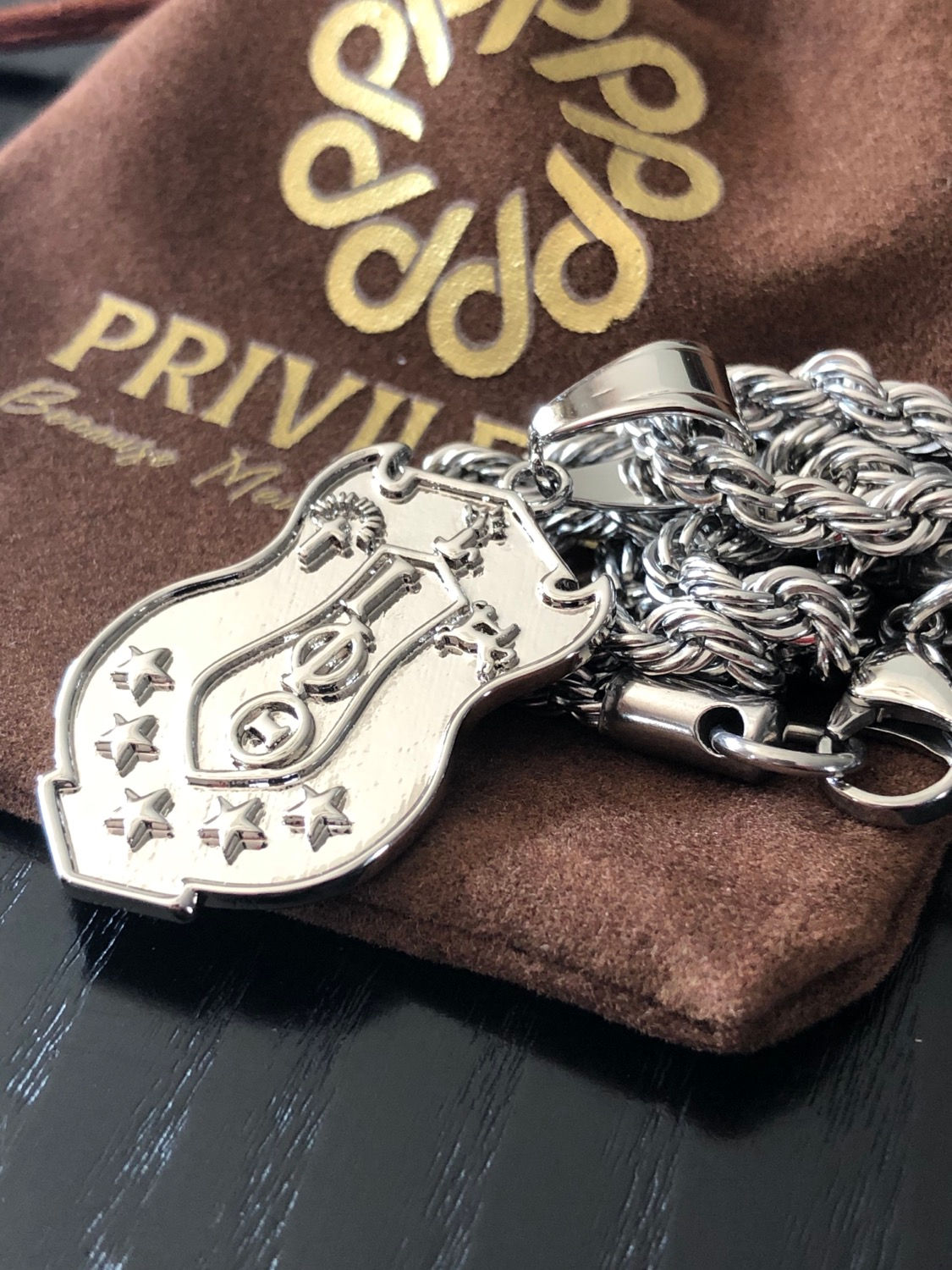 Iota Phi Theta Shield Pendant (Silver)