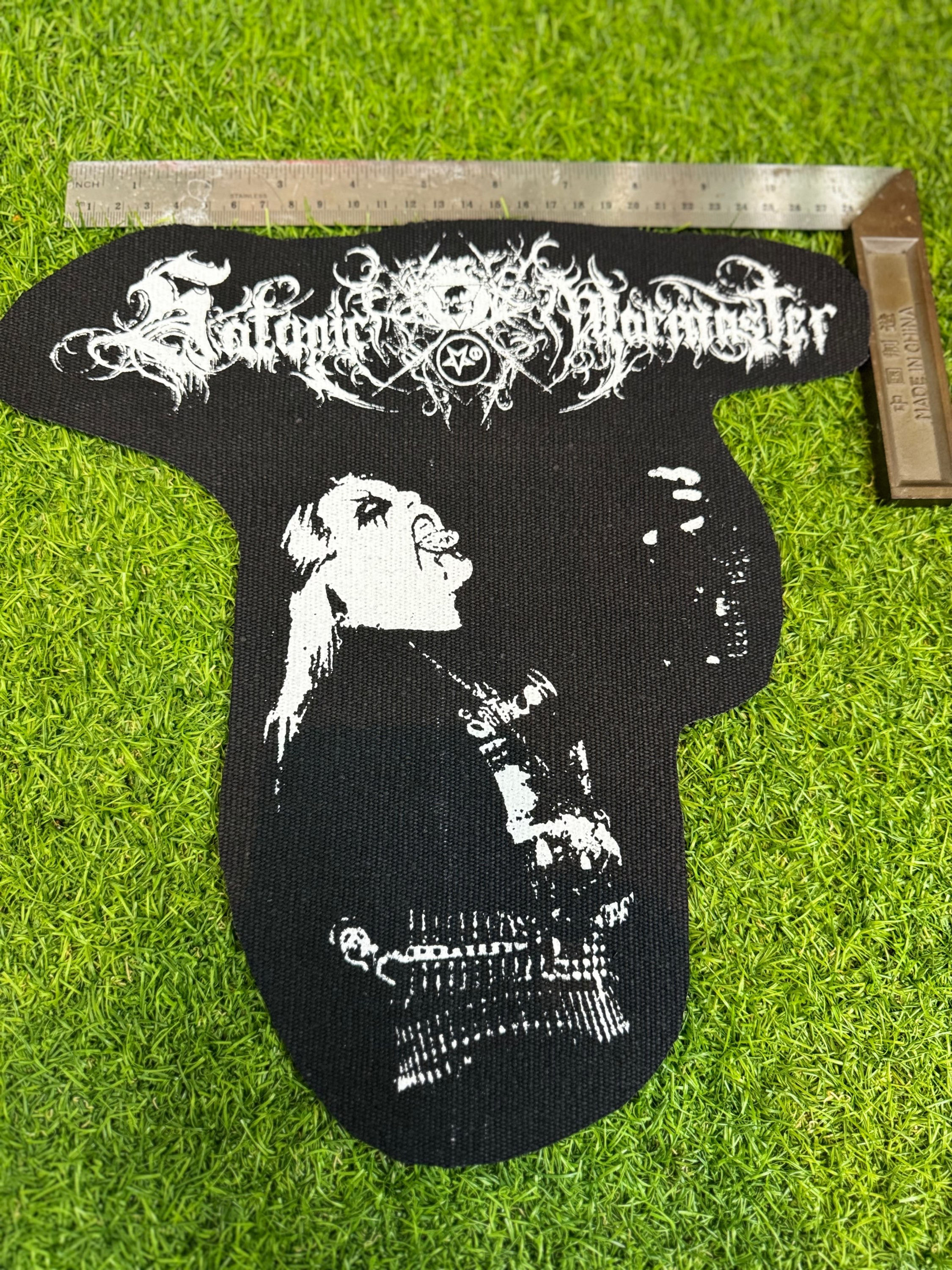 SATANIC WARMASTER - Diecut jumbo backpatch 